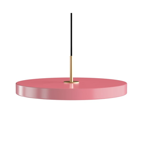 Rozā LED piekaramā lampa ar metāla abažūru ø 43 cm Asteria Medium – UMAGE
