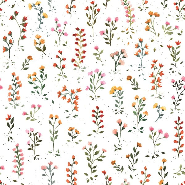 Bērnu tapetes 10 m x 50 cm Bucolic Blooms – Lilipinso