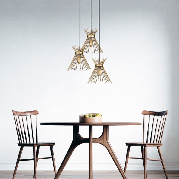 Metāla piekaramais lukturis zelta krāsā ø 34 cm Izmir – Squid Lighting-image-3