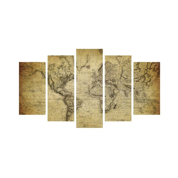 Daudzdaļīga 3D mākslas darbs Darma, 102 x 60 cm