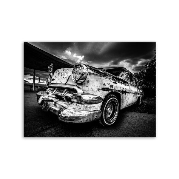 Attēls Styler Audekls Silver Old Car, 85 x 113 cm