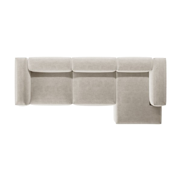 Bēšs stūra dīvāns (ar labo stūri/ar zvilni) Bergamo – Cosmopolitan Design-image-3