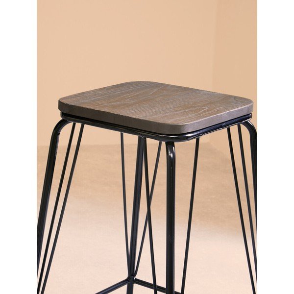 Melns/brūns gobas masīvkoka ķeblis District – Premier Housewares-image-4
