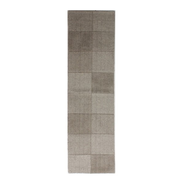 Flair paklāji Sqaures vilnas paklājs, 60 x 230 cm