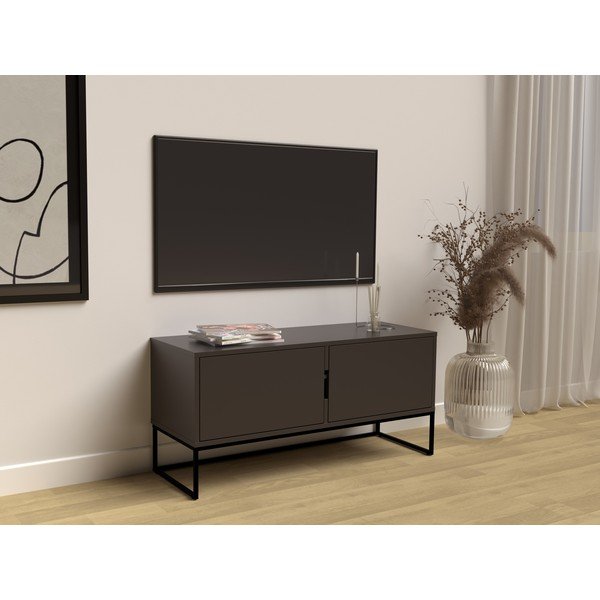 Melna TV kumode ar melnām metāla kājām Tenzo Lipp-image-1