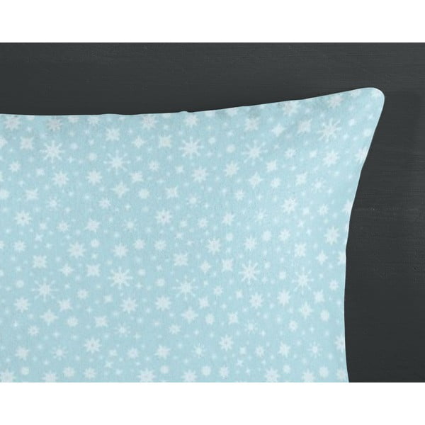 Zila vienguļamā flaneļa gultas veļa 140x200 cm Seppo – HIP-image-3