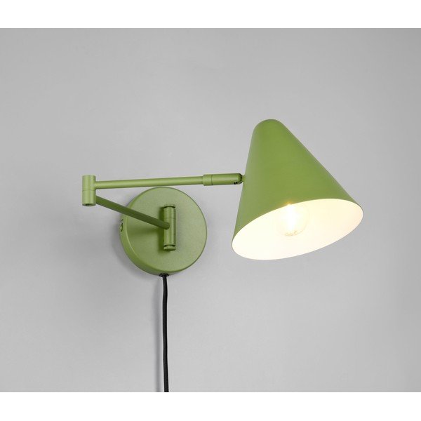 Zaļa sienas lampa ar saliekamu konstrukciju ar vadu ø 15 cm Cosima – Trio-image-1