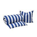 Balta/zila vienguļamā kokvilnas gultas veļa 140x200 cm Shima – OYOY Living Design