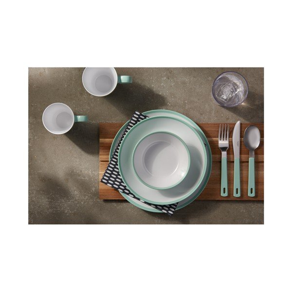 2 šķīvju komplekts ar zaļu malu Rosti Mepal Flow, 23 cm-image-2