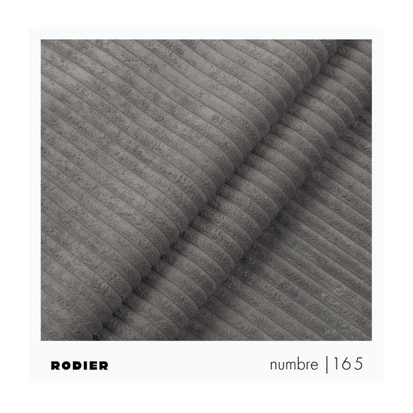 Pelēks velveta dīvāns 205 cm Villet – Rodier-image-3
