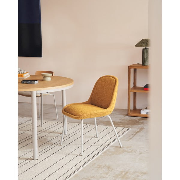 Sinepju dzelteni pusdienu krēsli (4 gab.) Aimin – Kave Home-image-1