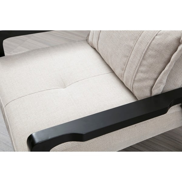 Krēmkrāsas atpūtas krēsls Apollo – Artie-image-1