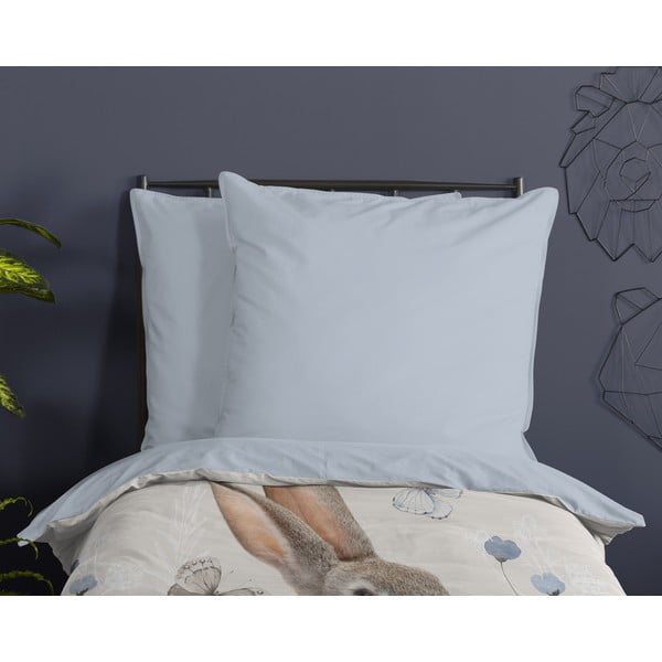 Kokvilnas bērnu gultas veļa vienvietīgai gultai 140x200 cm – Good Morning-image-2