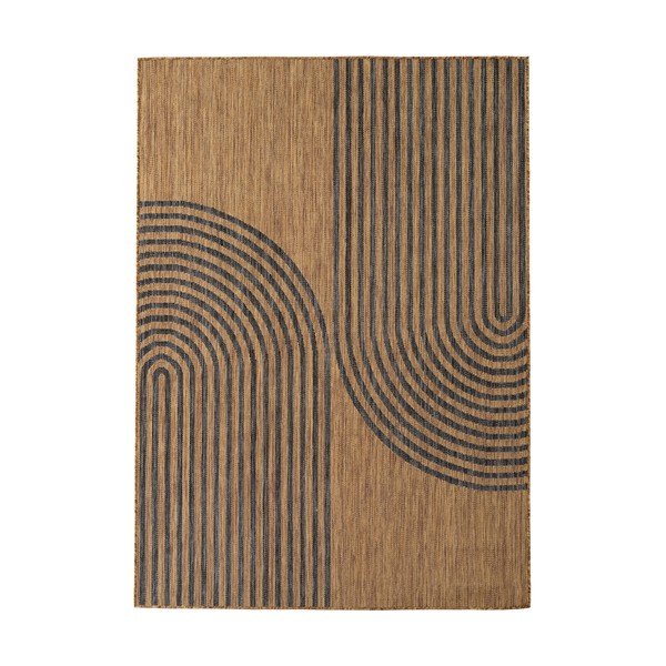 Melns/brūns iekštelpu un āra paklājs 200x290 cm Mira 1453 – Ayyildiz Carpets