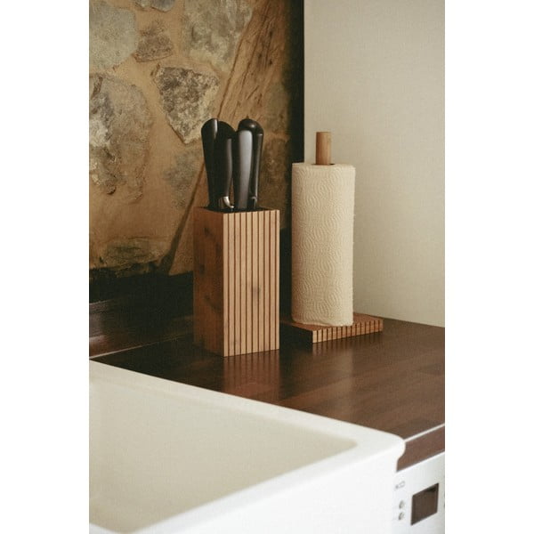 Dabīga toņa bambusa papīra dvieļu statīvs Mera – Wenko-image-1