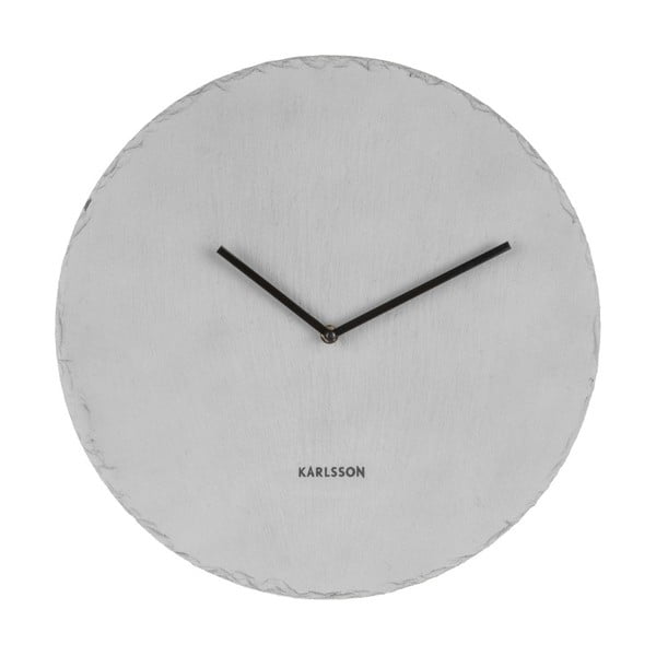 Karlsson Slate Grey sienas pulkstenis, ⌀ 40 cm