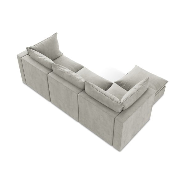 Gaiši pelēks stūra dīvāns (ar kreiso stūri/ar zvilni) Manao – Makamii-image-3