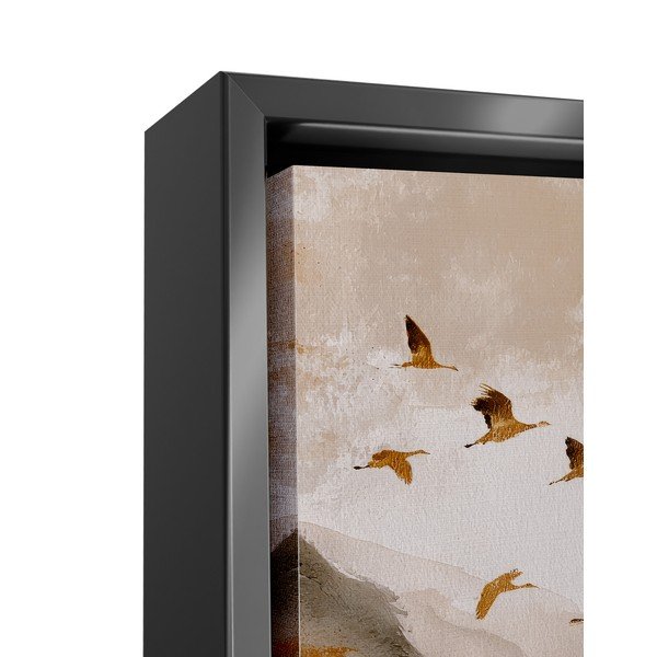 Drukāta glezna ar rāmi 60x80 cm Golden Peaks II – Styler-image-2
