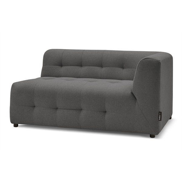 Tumši pelēks dīvāna modulis (labais stūris) Kleber – Bobochic Paris-image-3