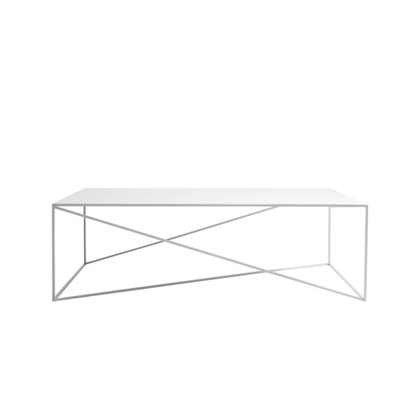 Balts kafijas galdiņš Custom Form Memo, platums 140 cm