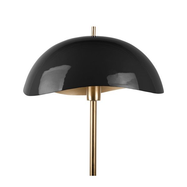 Melna/zelta krāsas stāvlampa ar metāla abažūru (augstums 154 cm) Waved – Leitmotiv-image-1