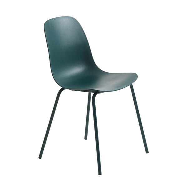 Tirkīzzils plastmasas pusdienu krēsls Whitby – Unique Furniture