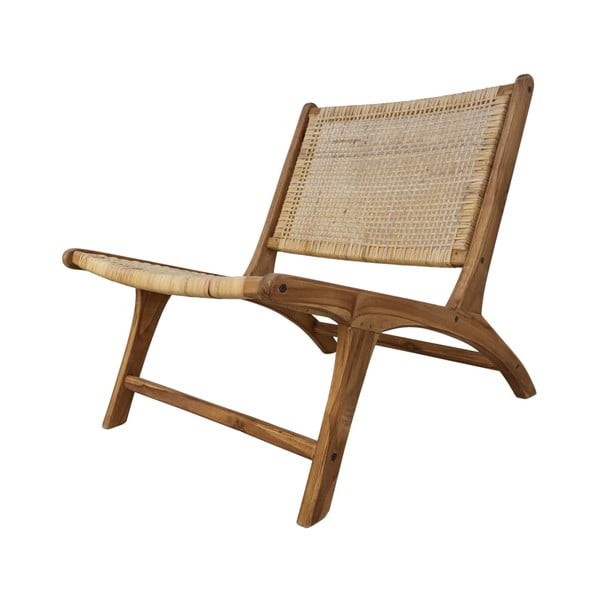 Tīkkoka koka krēsls ar pinumu – HSM collection