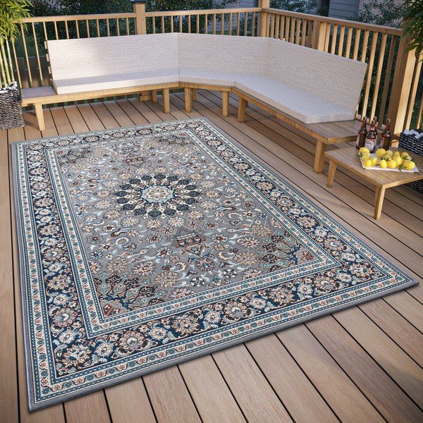 Zils āra paklājs 200x285 cm Kadi – Hanse Home-image-1