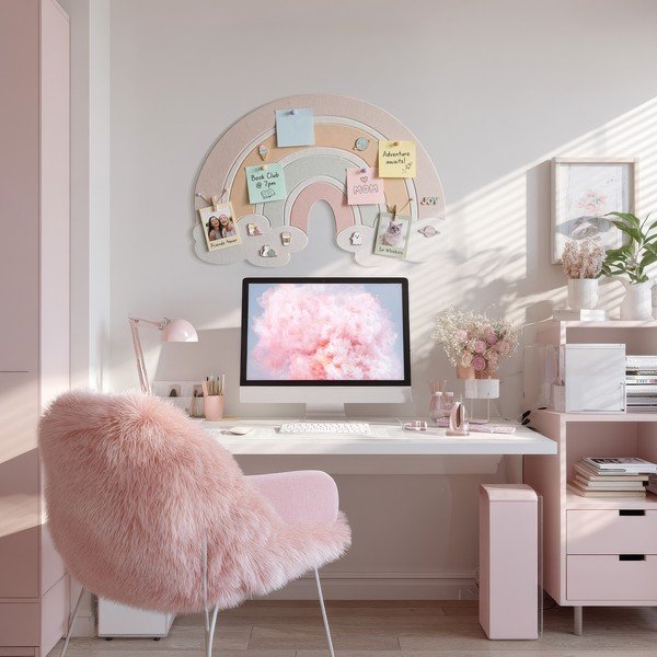 Akustiskā tāfele Pastel Rainbow – Styler-image-1
