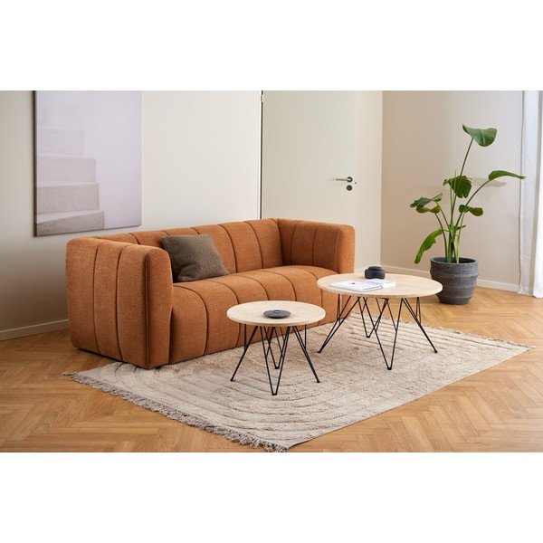 Apaļš sānu galdiņš ar marmora imitācijas galda virsmu ø 55 cm Prunus – Actona-image-3