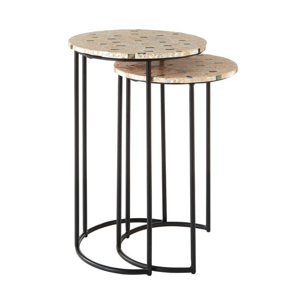 Apaļi sānu galdiņi (2 gab.) ø 38 cm Halle – Premier Housewares-image-3