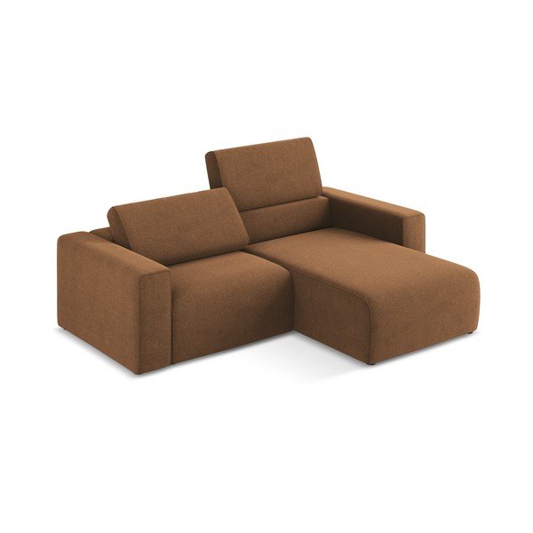 Oranžs stūra dīvāns (ar labo stūri) Kalea – Makamii-image-1