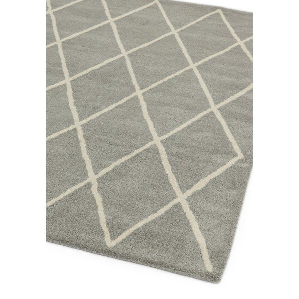 Pelēks ar rokām darināts vilnas paklājs 200x290 cm Albany – Asiatic Carpets-image-1