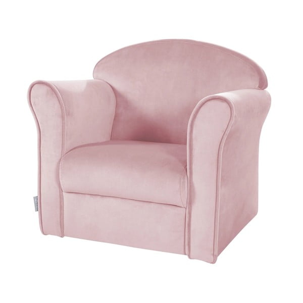 Gaiši rozā samta bērnu atpūtas krēsls Lil Sofa – Roba
