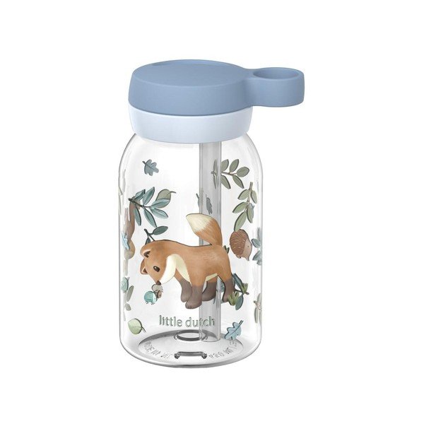 Gaiši zila plastmasas bērnu pudele 450 ml Forest Friends – Mepal