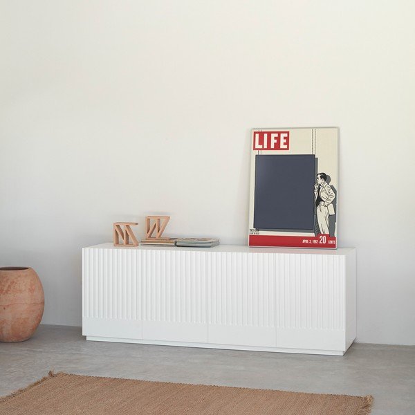 Balta kumode Teulat Doric, platums 200 cm-image-1