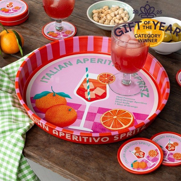 Metāla paplāte ø 33 cm Aperitivo Spritz – Rex London-image-1