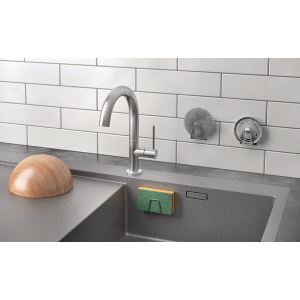 Metāla sūkļa turētājs ar uzstādīšanu bez urbšanas – Metaltex-image-2