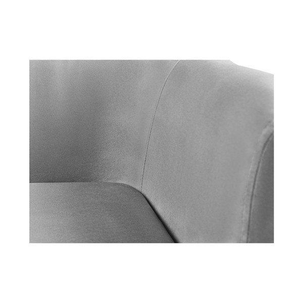 Pelēks samta dīvāns Kooko Home Glam, 175 cm-image-4