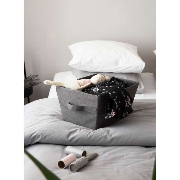 Uzglabāšanas tekstila uzglabāšanas grozs 30x40x22 cm Soft Storage – Bigso Box of Sweden-image-3