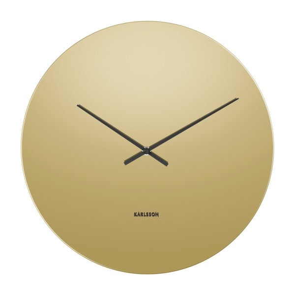 Karlsson Mirage sienas pulkstenis zelta krāsā, ⌀ 40 cm