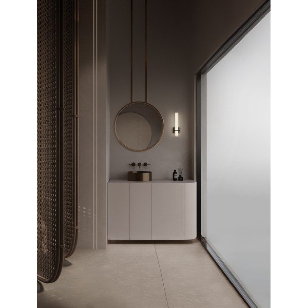 Balta/matēti melna tērauda LED sienas lampa Luca – Nova Luce-image-4