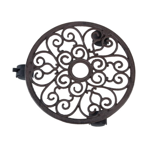 Metāla pārvietojams puķu podu statīvs ø 29 cm – Esschert Design-image-2