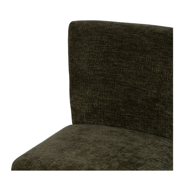 Zaļš atpūtas krēsls no šenila auduma – Ixia-image-4