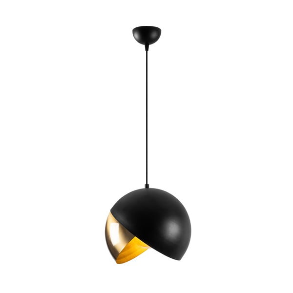 Melna/bronzas krāsas piekaramā lampa ar metāla abažūru ø 30 cm Pacman – Opviq lights-image-2