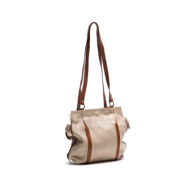 Ādas rokassoma Anna Luchini 2139 Beige-image-1