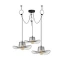 Melna piekaramā lampa ar metāla abažūru ø 78 cm Tel – Opviq lights