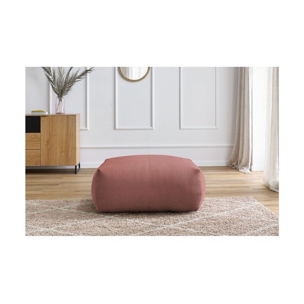 Gaiši rozā velveta kāju soliņš Voltaire – Bobochic Paris-image-1