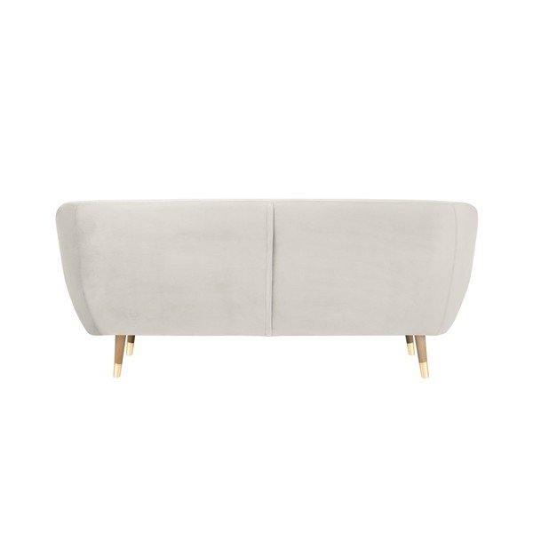 Krēmkrāsas samta dīvāns Mazzini Sofas Benito, 188 cm-image-4