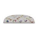 Krēmkrāsas kāpņu paklāji (16 gab.) 20x65 cm Butterfly Life – Vitaus